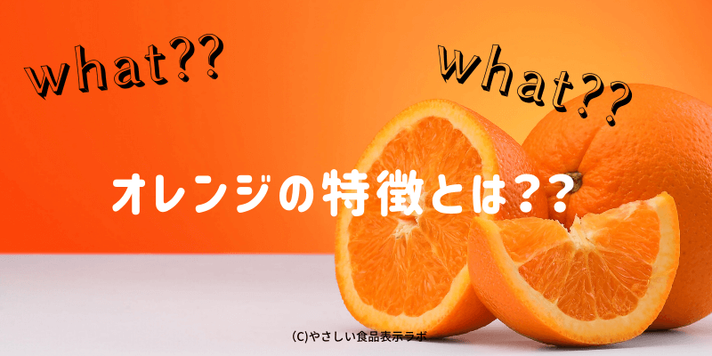 オレンジの特徴とは？？